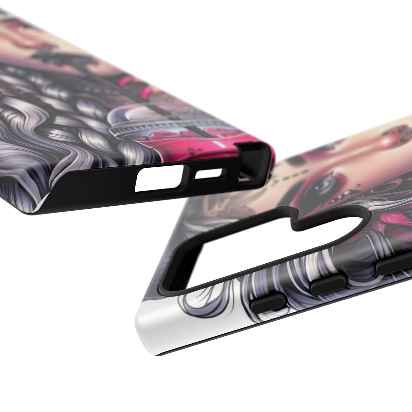 Icy Rebel – Silver Dreads & Edgy Street Chic Mobile Cover