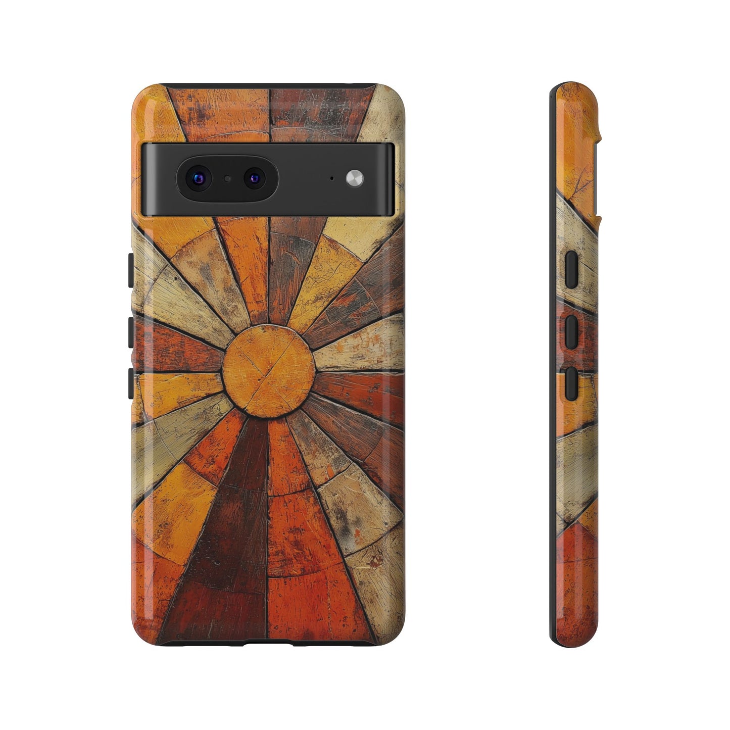 Terracotta Sunburst Boho Phone Case for iPhone, Pixel & Samsung