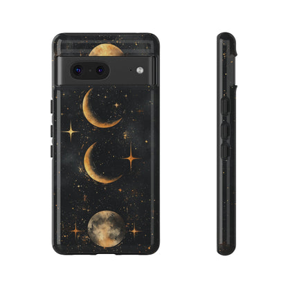 Lunar Phases Boho Moon Phone Case for iPhone, Pixel & Samsung