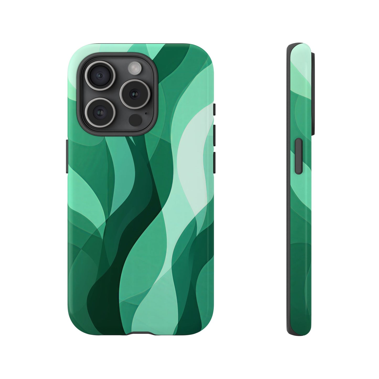 Verdant Flow – Abstract Nature-Inspired Phone Case for iPhone, Samsung & Pixel