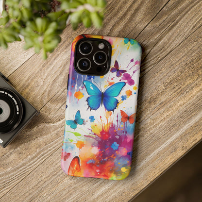 Vibrant Watercolor Butterfly Mobile Case