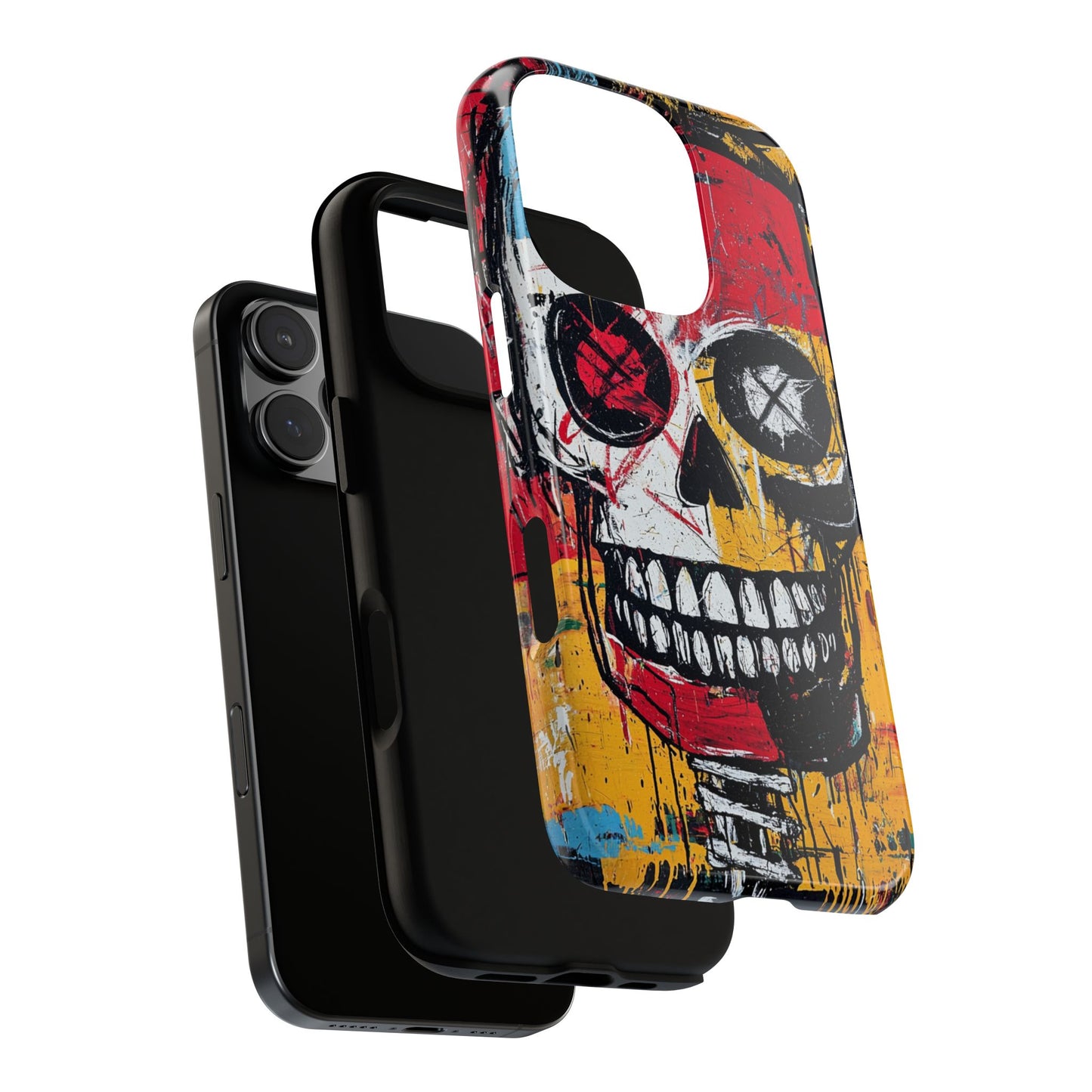 Basquiat Phone Case – Bold Urban Art Design - iPhone, Samsung & Google Pixel Cover - Artistic Painting Case,  Art Lover Gift