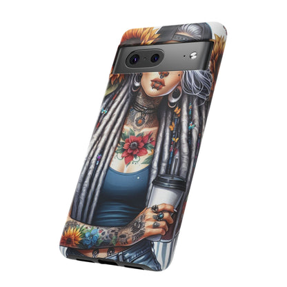 Sunflower Queen – Boho Rebel Tattoo Mobile Cover