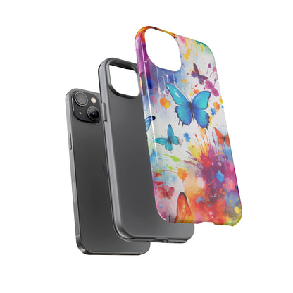Vibrant Watercolor Butterfly Mobile Case