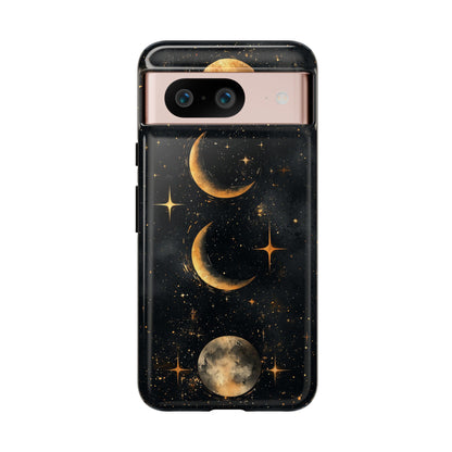 Lunar Phases Boho Moon Phone Case for iPhone, Pixel & Samsung