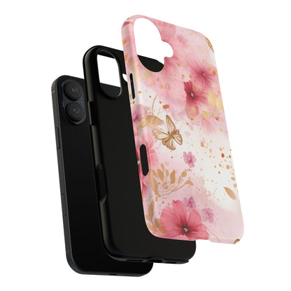Blush Elegance Floral Mobile Case