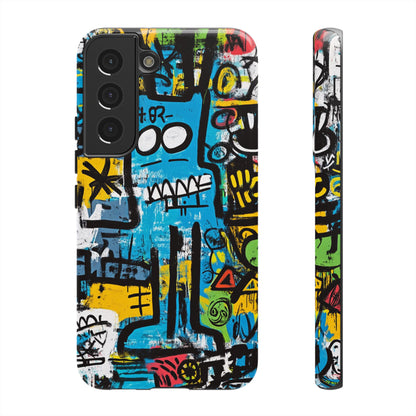 Basquiat Design Phone Case – Unique Street Art Protector - iPhone, Samsung & Google Pixel Cover - Artistic Painting Case,  Art Lover Gift