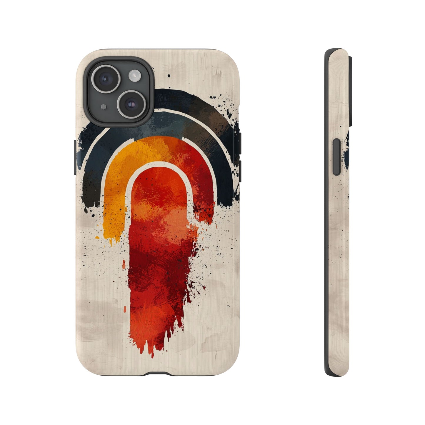 Boho Retro Splash Rainbow Phone Case for iPhone, Pixel & Samsung