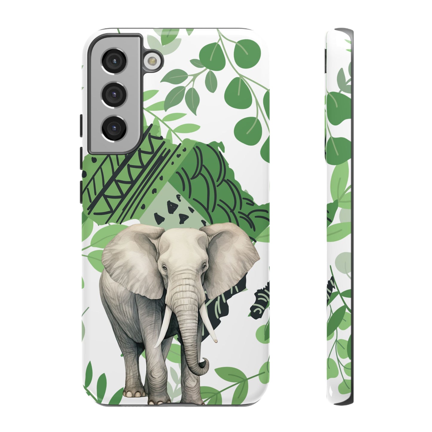 Tropical Elephant Mobile Cover – Nature-Inspired Boho Art