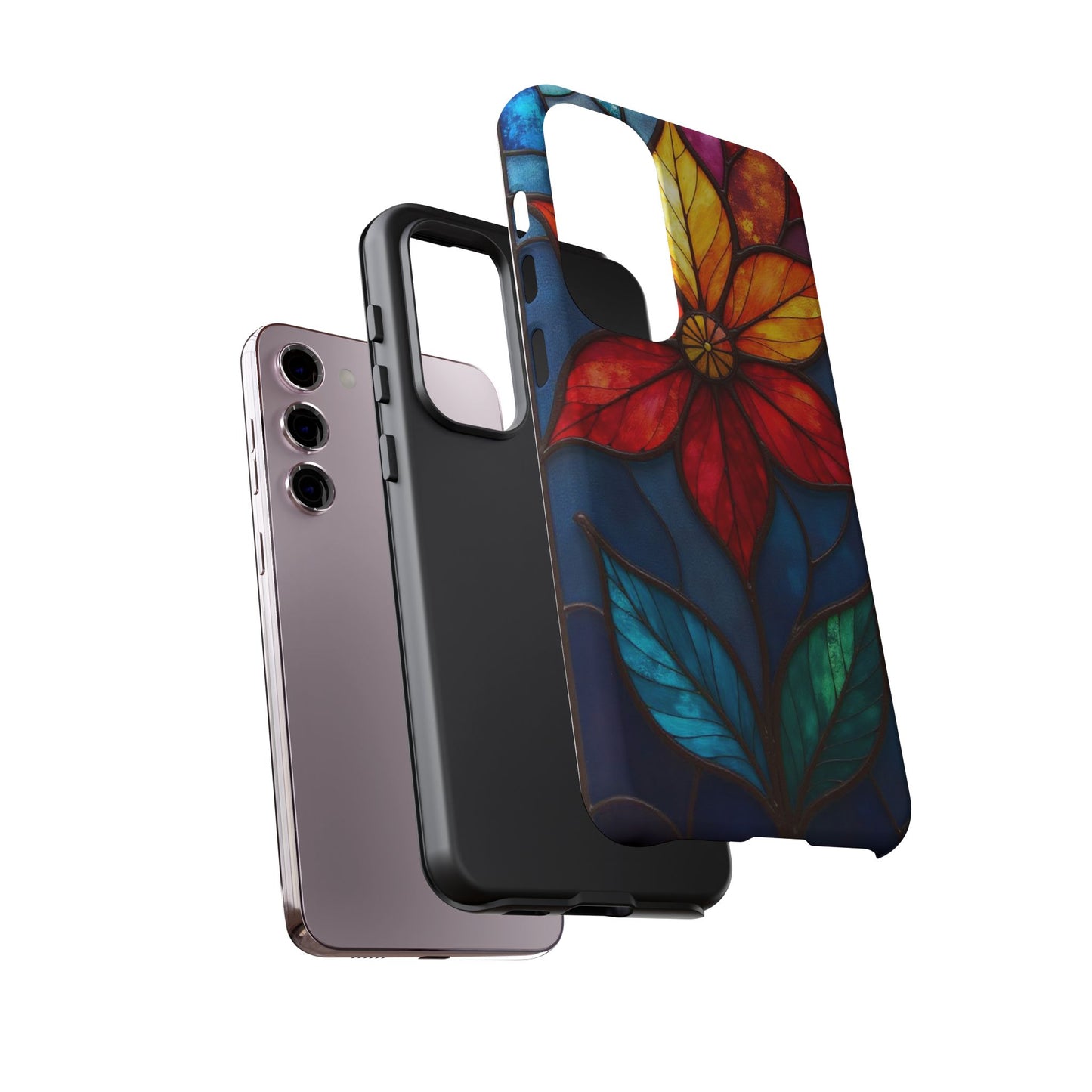 Radiant Blossom: Red and Orange Floral Elegance