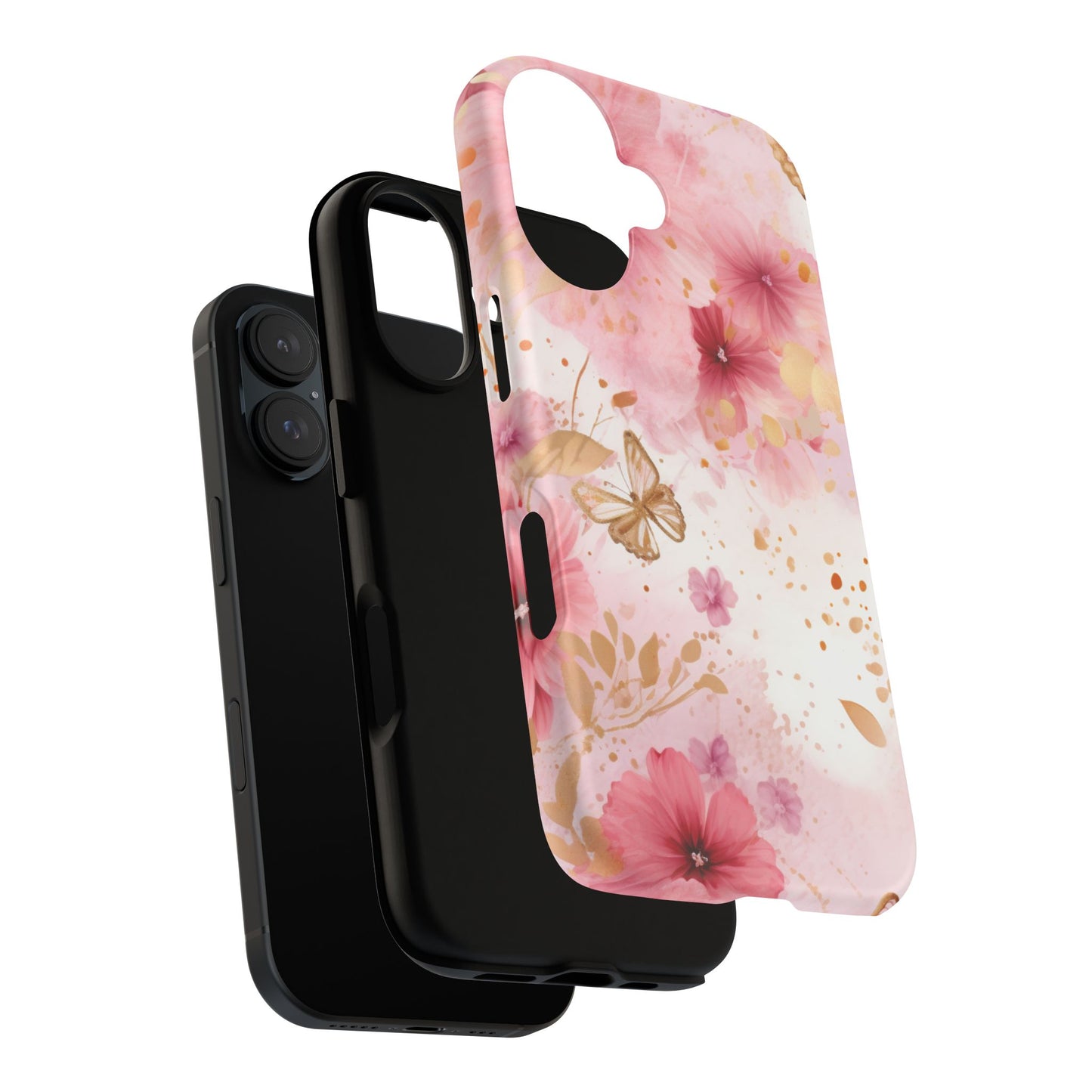Blush Elegance Floral Mobile Case