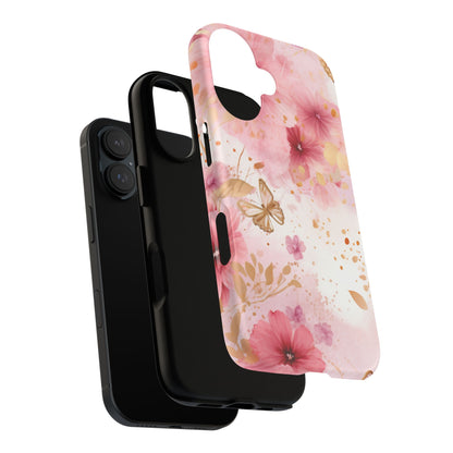 Blush Elegance Floral Mobile Case
