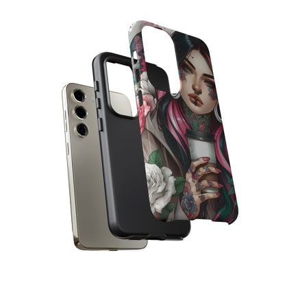 Tattooed Coffee Lover Art Mobile Case