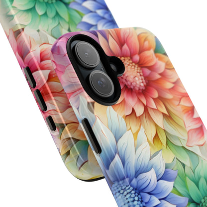 Rainbow Bloom Mandala Floral Mobile Case