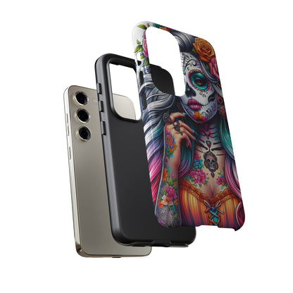 Sugar Skull Goddess – Día de los Muertos Floral Queen Mobile Cover