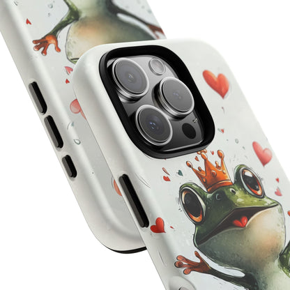 Happy Frog King Phone Case – Cute Anime Aesthetic for iPhone, Google Pixel & Samsung