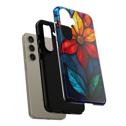 Radiant Blossom: Red and Orange Floral Elegance