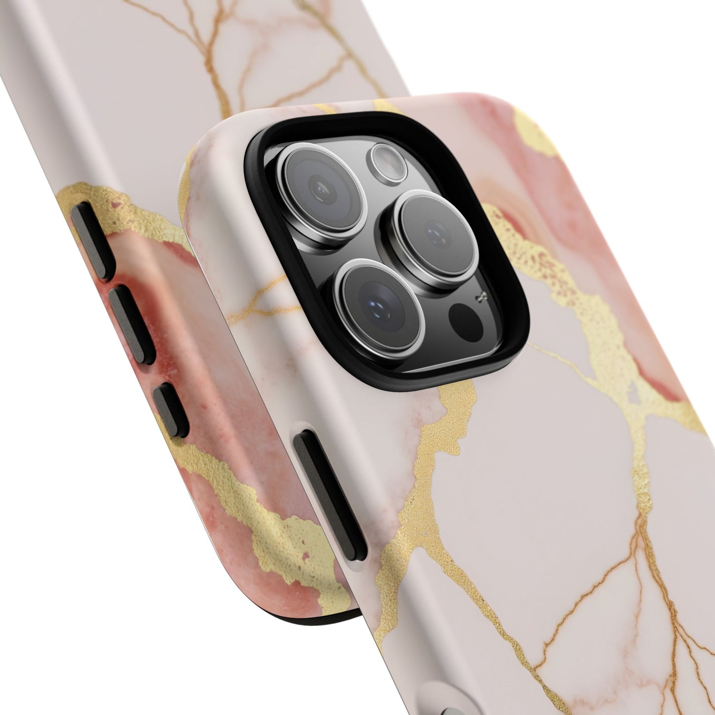 Beautiful Pink Minimal Marble Case Design