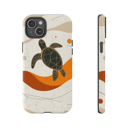 Flow of the Tide: Abstract Turtle Drift Phone Case for iPhone, Samsung & Pixel