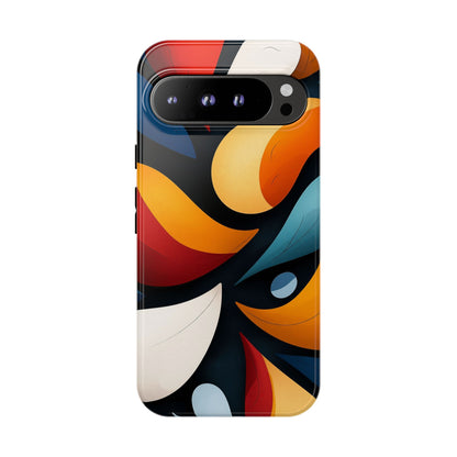 Petal Drift – Modern Abstract Leaf Pattern Phone Case for iPhone, Samsung & Pixel
