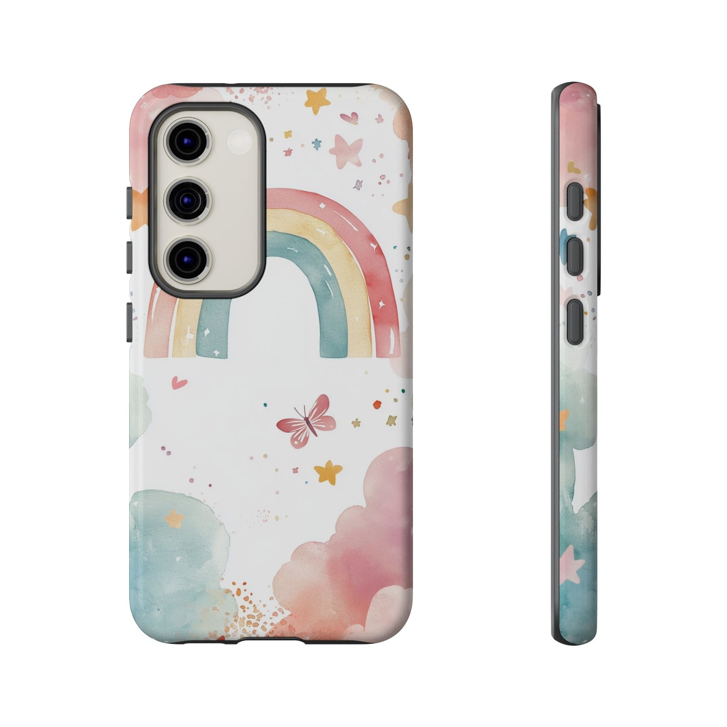 Rainbow Whimsy Watercolor Phone Case for iPhone, google Pixel & Samsung