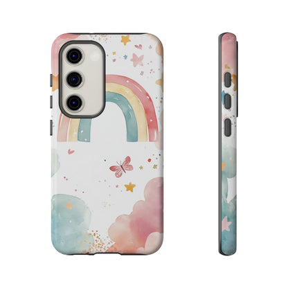 Rainbow Whimsy Watercolor Phone Case for iPhone, google Pixel & Samsung