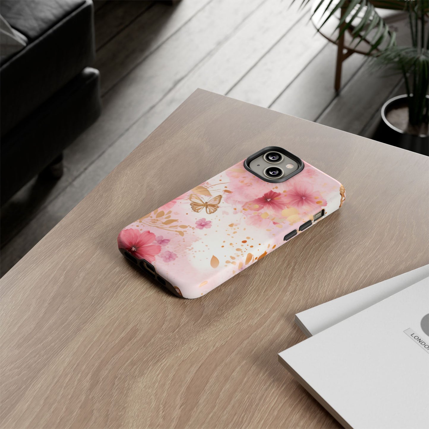 Blush Elegance Floral Mobile Case