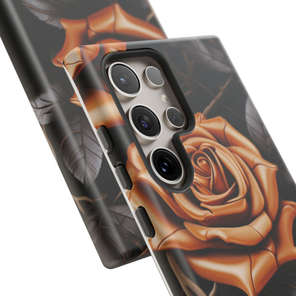 Midnight Gold Rose Mobile Case