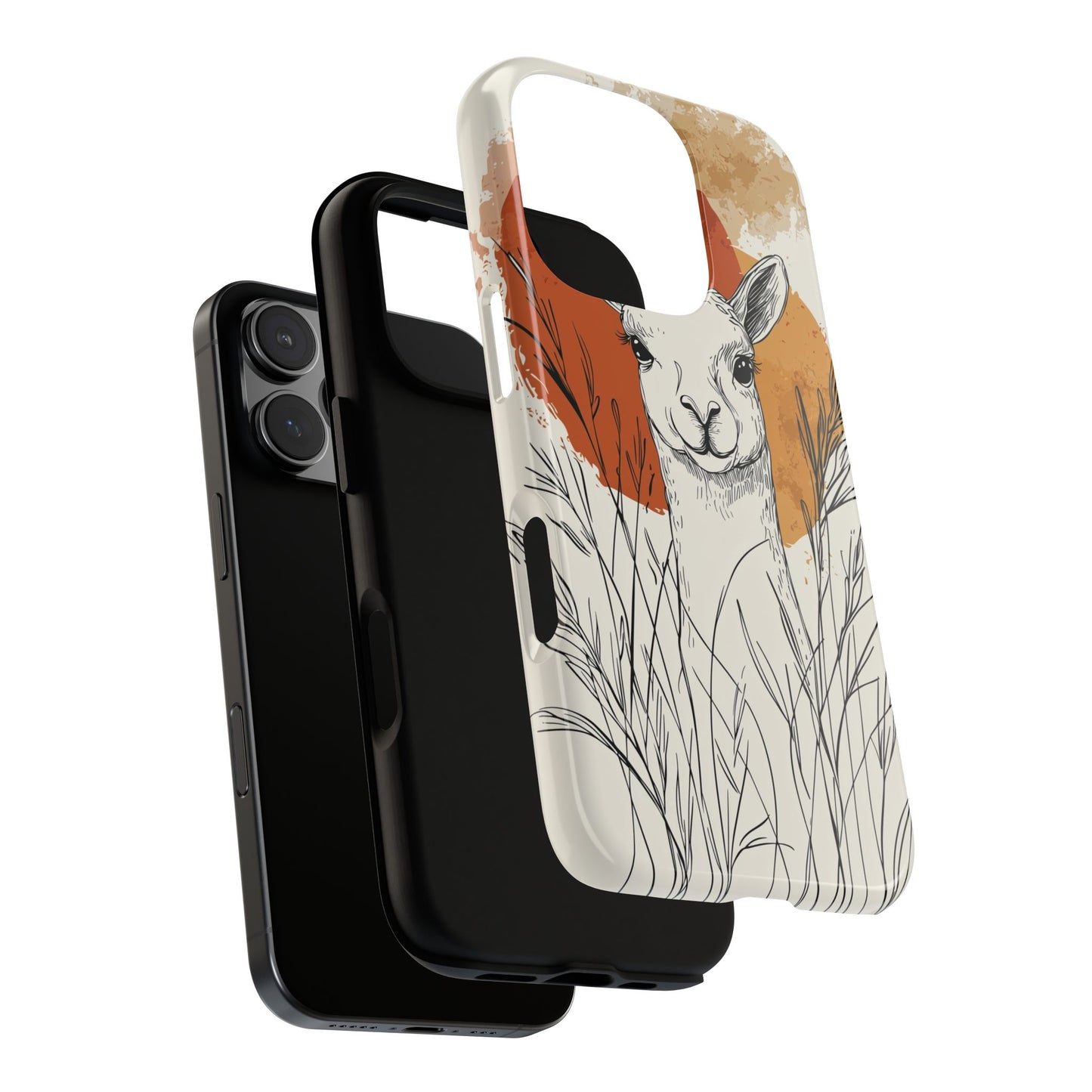 Hello Sunshine: The Llama in the Tall Grass Phone Case for iPhone, Samsung & Pixel