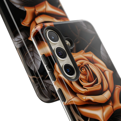 Midnight Gold Rose Mobile Case