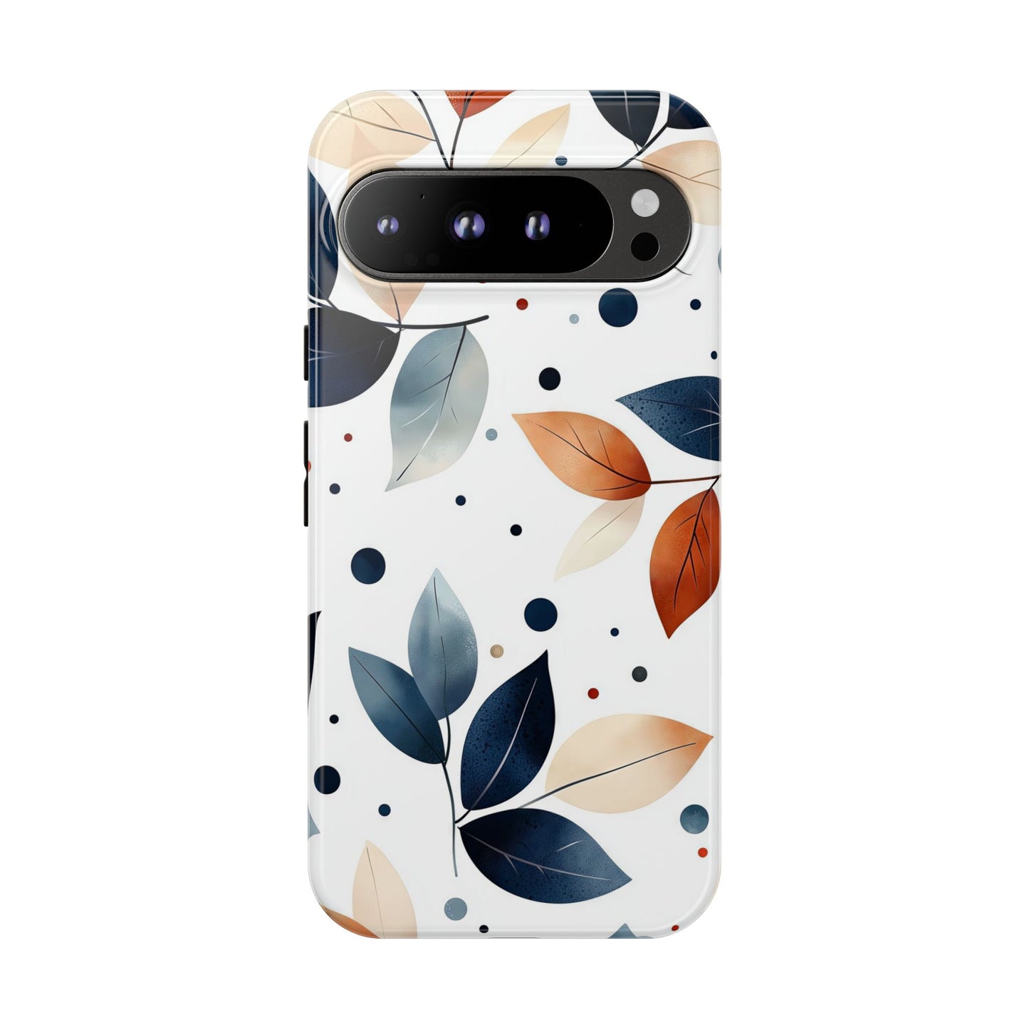 Autumn Breeze Leaf Pattern Phone Case | Elegant Botanical Design for iPhone, Samsung & Google Pixel