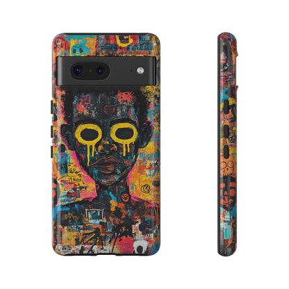 Basquiat Artwork Phone Case – Unique Graffiti Design– iPhone, Samsung & Google Pixel Cover - Artistic Painting Case, Art Lover Gift