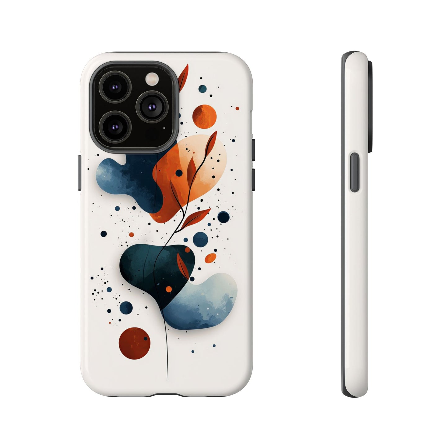 Celestial Bloom – Minimal Abstract Phone Case for iPhone, Samsung & Pixel