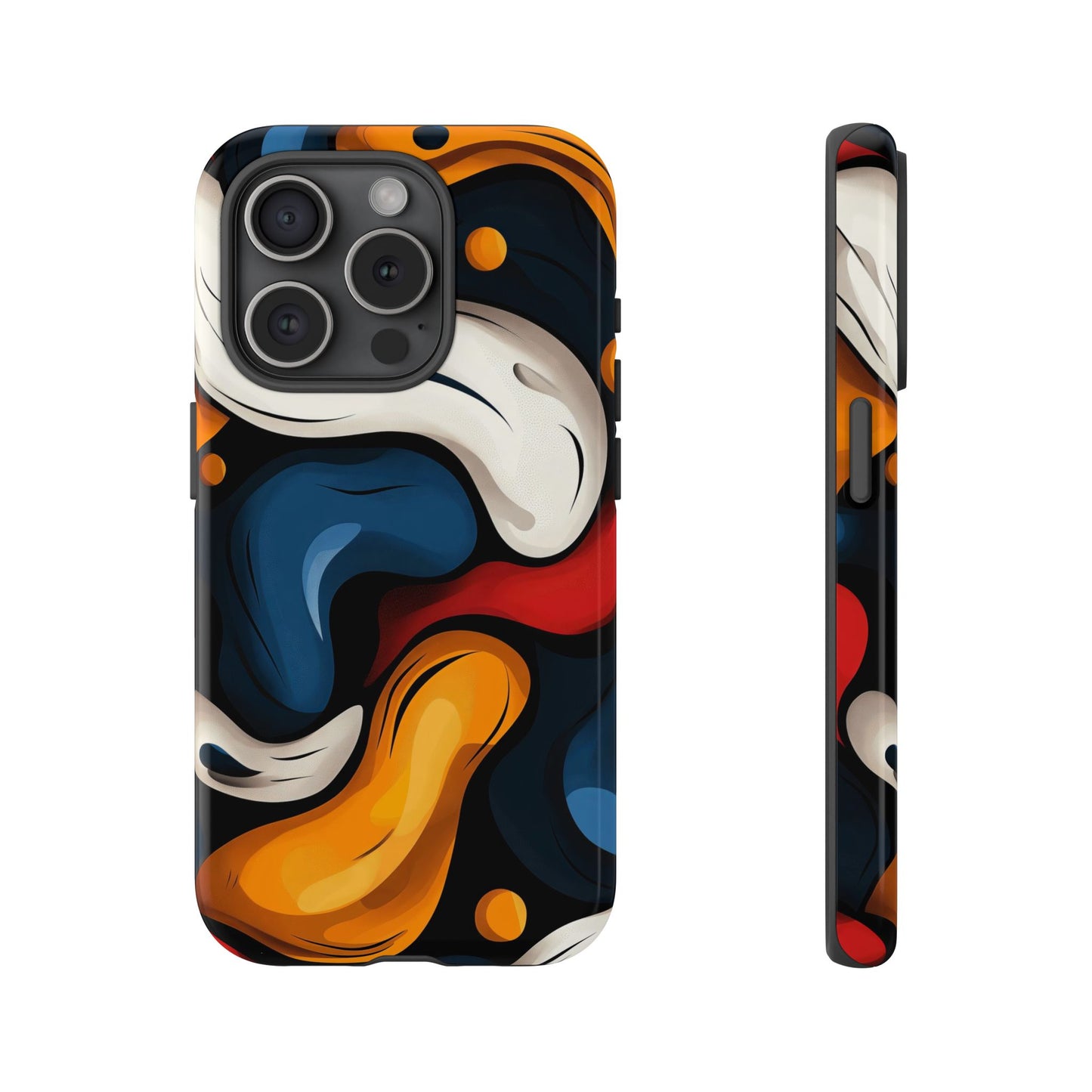 Liquid Pop Abstract Case – Bold Swirl Design for iPhone, Google Pixel & Samsung