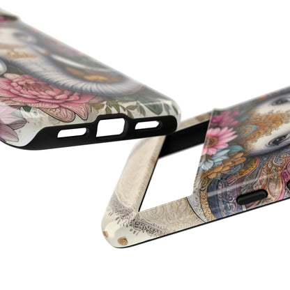 Elegant Floral Elephant Mobile Cover – Royal Mandala Art