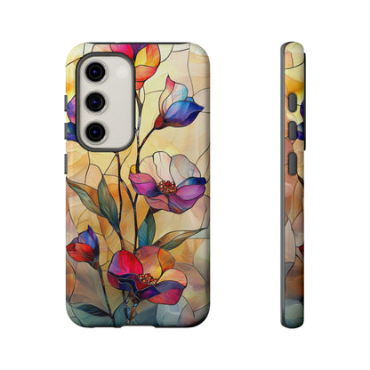 Pastel Garden – Dreamlike Stained Glass Phone Case for iPhone, Samsung & Pixel
