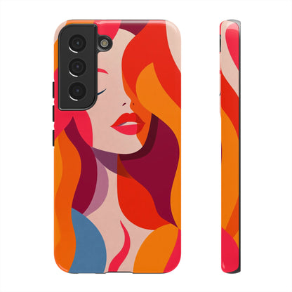 Flame Muse – Abstract Goddess Phone Case for iPhone, Samsung & Pixel