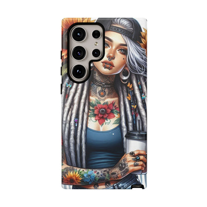Sunflower Queen – Boho Rebel Tattoo Mobile Cover