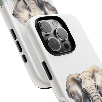 Safari Watercolor Elephant Mobile Cover – Artistic Wildlife Design