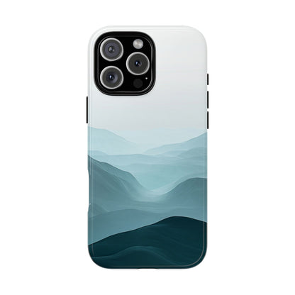 Tranquil Terrain – Misty Abstract Landscape Case for iPhone, Samsung & Pixel