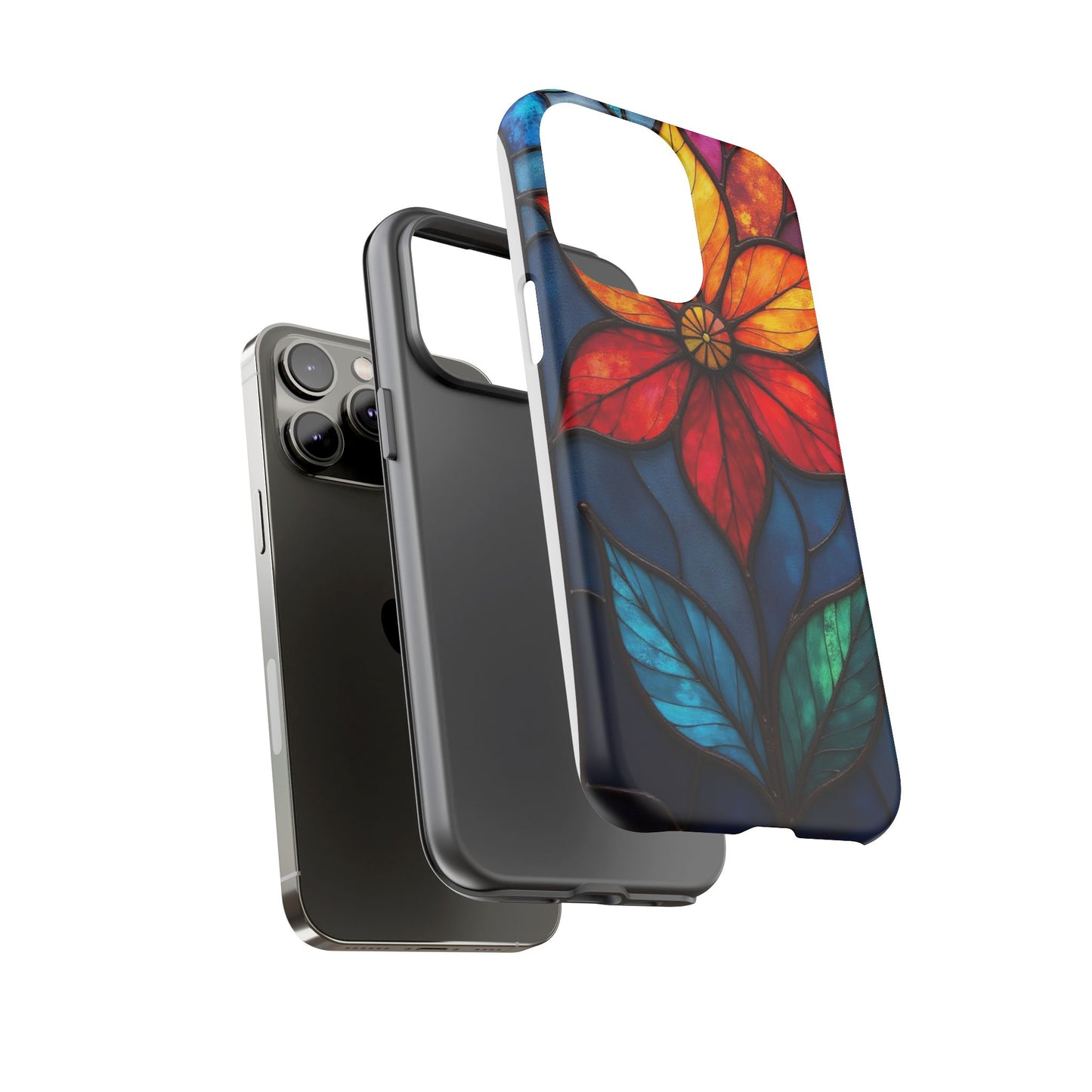 Radiant Blossom: Red and Orange Floral Elegance