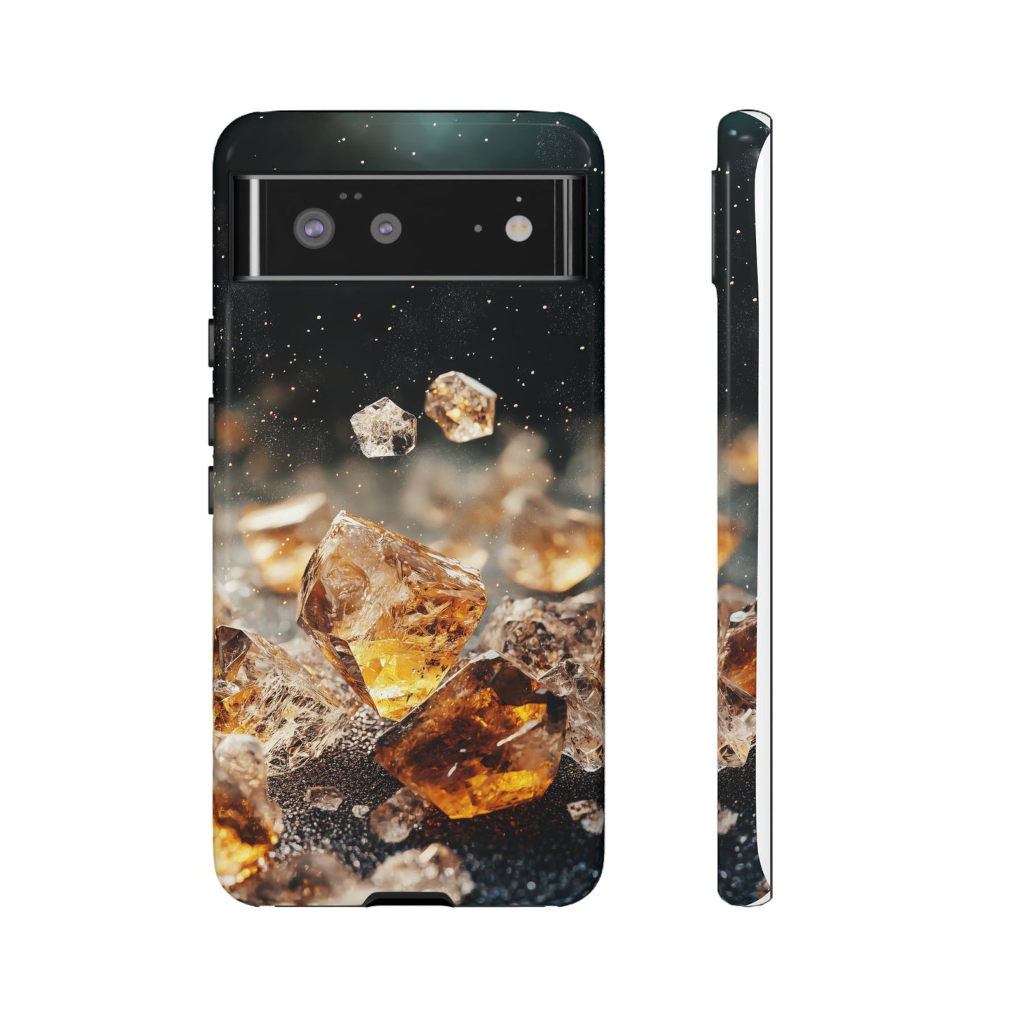 Golden Ember Crystal Phone Case for iPhone, Samsung & Google Pixel