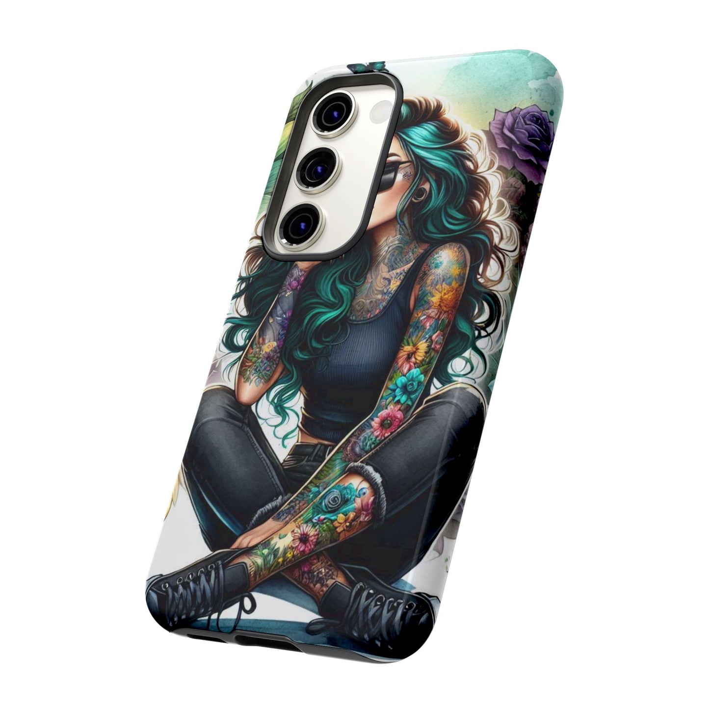 Urban Wildflower – Edgy Tattooed Beauty Mobile Cover