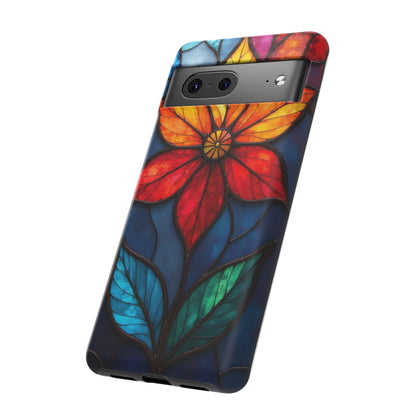 Radiant Blossom: Red and Orange Floral Elegance
