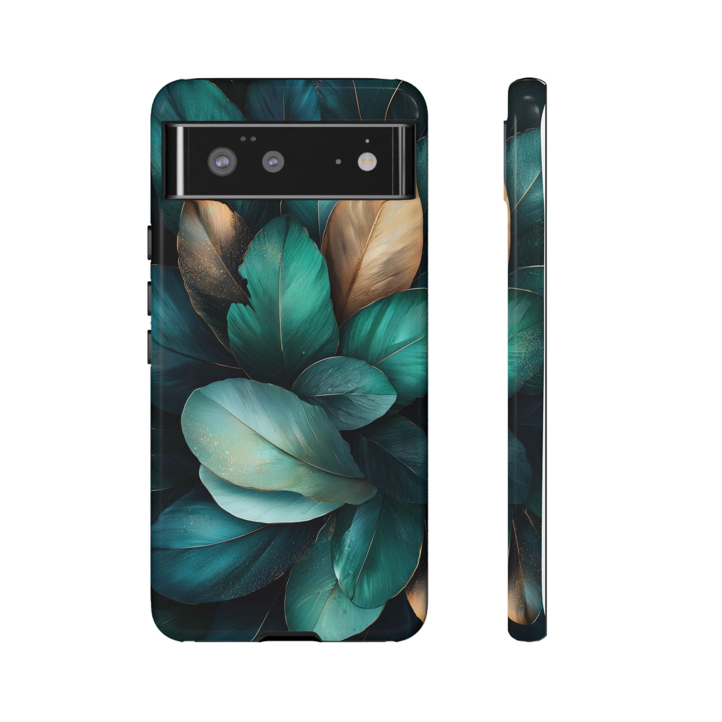 Iridescent Peacock Feather Luxe Phone Case for iPhone, Samsung & Google Pixel