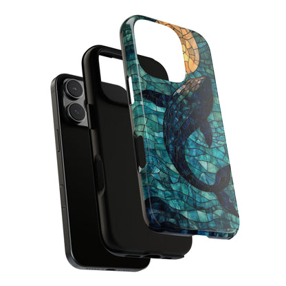 Ocean Dream – Mosaic Glass Whale Phone Case for iPhone, Samsung & Pixel