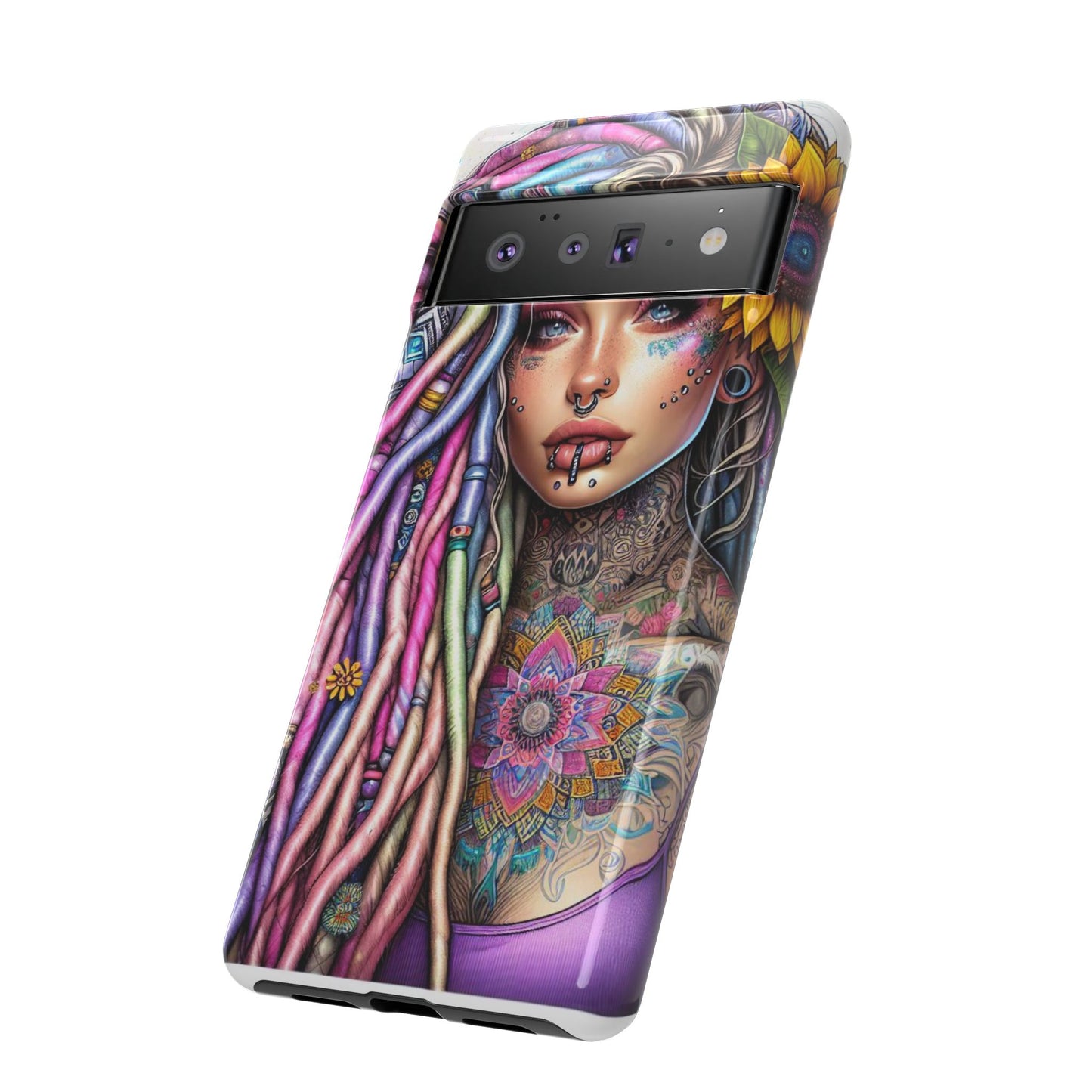 Boho Mandala Goddess – Ethereal Tattoo Art Mobile Cover