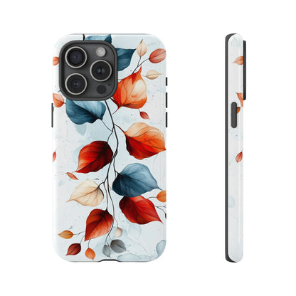 Crimson Drift | Minimalist Botanical Phone Case for iPhone, Pixel & Samsung