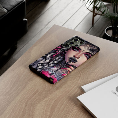 Icy Rebel – Silver Dreads & Edgy Street Chic Mobile Cover