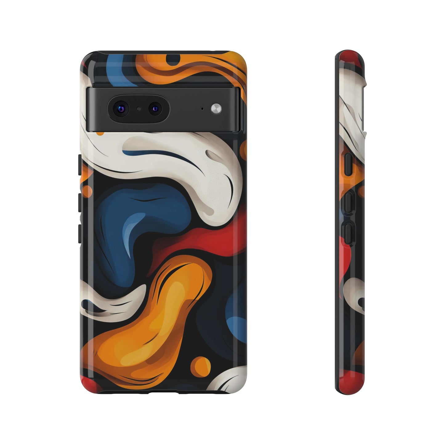Liquid Pop Abstract Case – Bold Swirl Design for iPhone, Google Pixel & Samsung